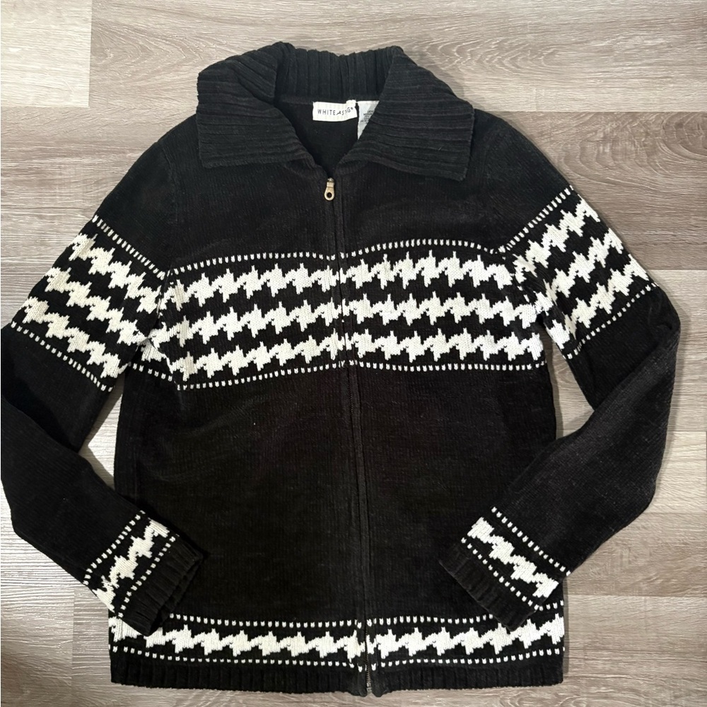 White Stag Charcoal Zip-Up Sweater